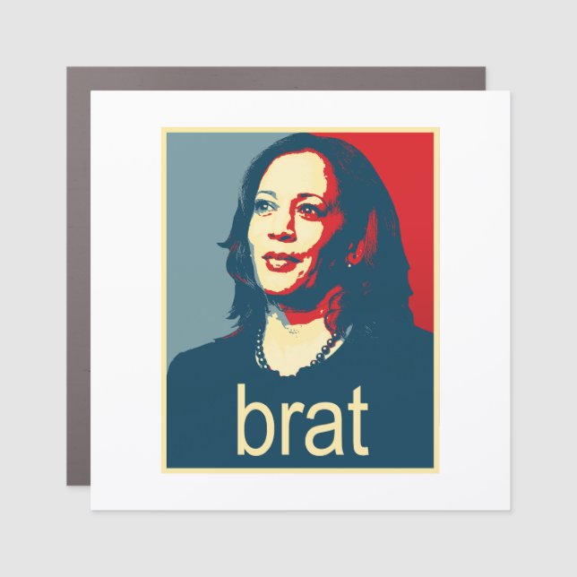 Kamala Harris is brat Car Magnet (Front)