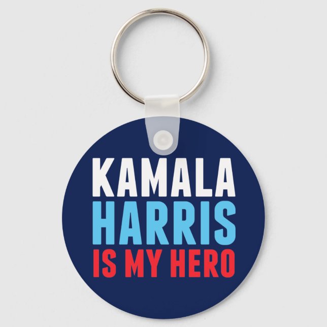 Kamala Harris is My Hero Keychain (Front)