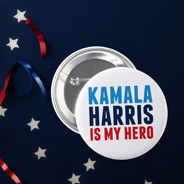 Kamala Harris is My Hero Political Button (Creator Uploaded)