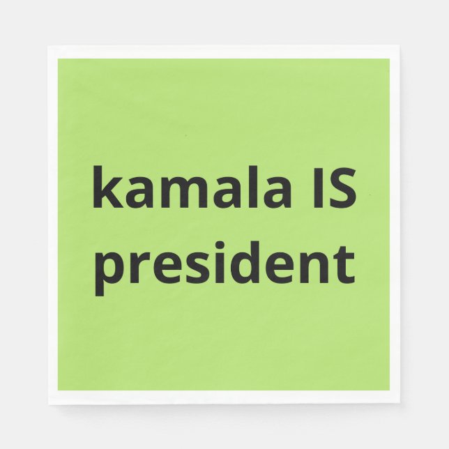 Kamala Harris is President 2024 Election Napkins (Front)