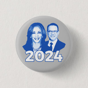 Kamala Harris Josh Shapiro 2024 Button