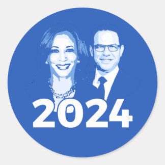 Kamala Harris Josh Shapiro 2024 Classic Round Sticker