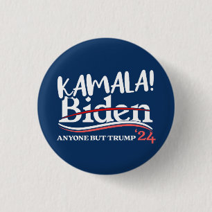 Kamala Harris, Kamala 2024 for women, anti-Trump Button