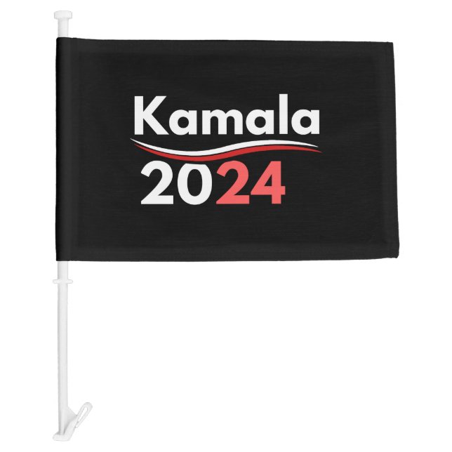 kamala harris, kamala harris, kamala harris 2024 car flag (Front)