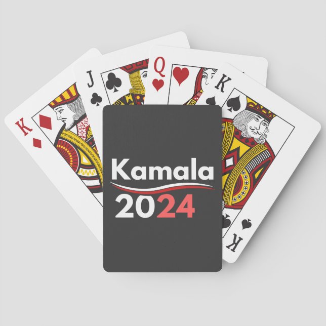 kamala harris, kamala harris, kamala harris 2024 poker cards (Back)
