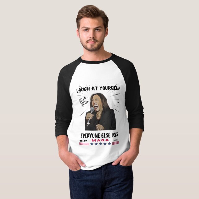 Kamala Harris Laughing T-Shirt (Front Full)