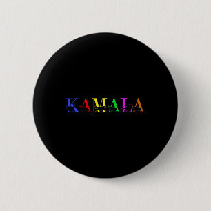 Kamala Harris Lgbt Cute Postive Cat Lettering Font Button