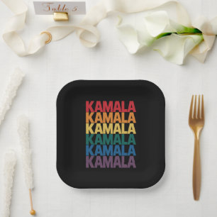Kamala Harris LGBTQ Gay Pride Lesbian Fun Gift Paper Plates