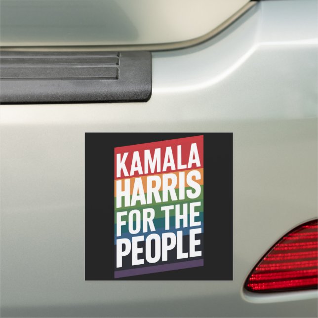 Kamala Harris LGBTQ Gay Pride Lesbian Funny Gift  Car Magnet (In Situ)
