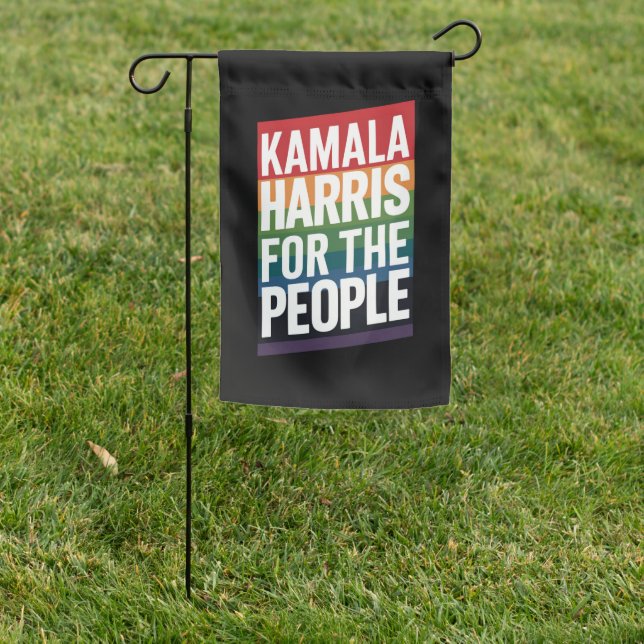 Kamala Harris LGBTQ Gay Pride Lesbian Funny Gift  Garden Flag (In SItu)