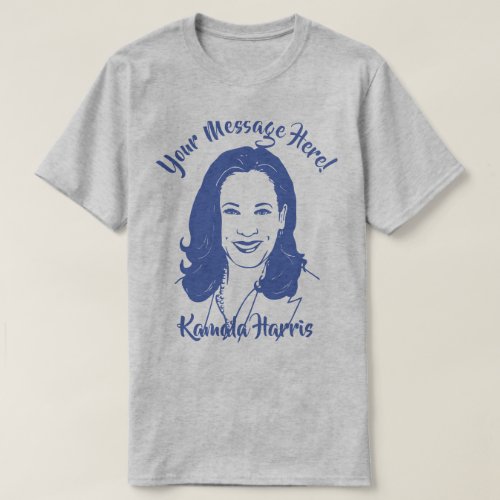 Kamala Harris Line Art Custom Text T_Shirt