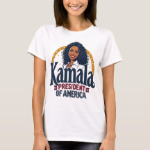 Kamala Harris Logo T-Shirt - "President of America
