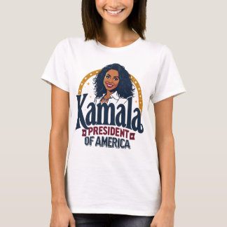 Kamala Harris Logo T-Shirt - "President of America