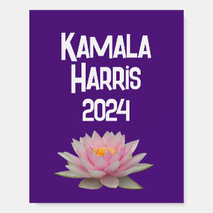 Kamala Harris Lotus 2024 Foam Board