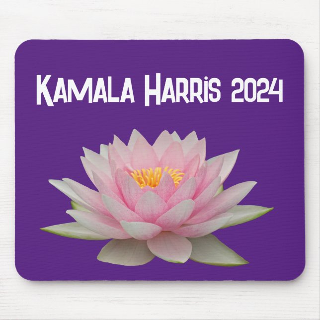 Kamala Harris Lotus 2024 Mouse Pad (Front)