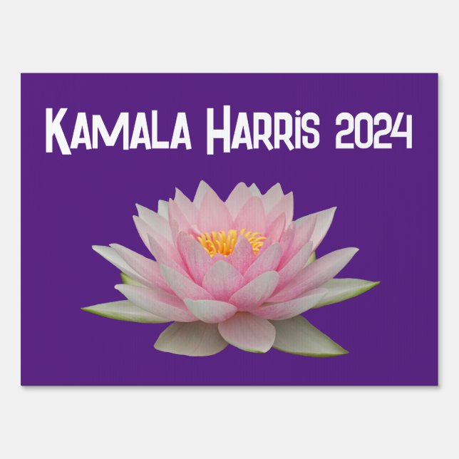 Kamala Harris Lotus 2024 Sign (Front)