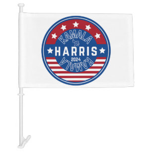 Kamala Harris Madam President 2024 Car Flag