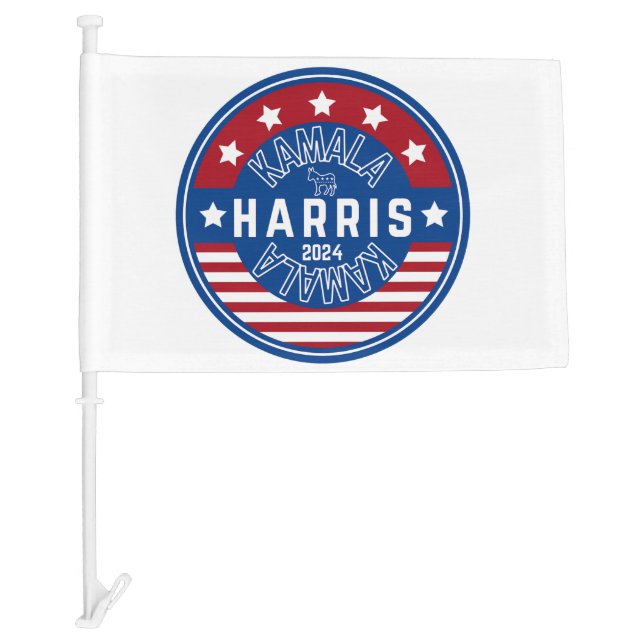 Kamala Harris Madam President 2024 Car Flag (Front)