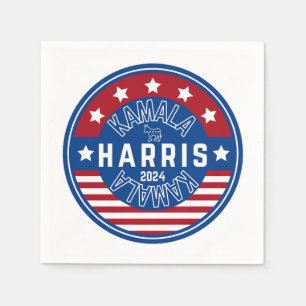 Kamala Harris Madam President 2024 Napkins