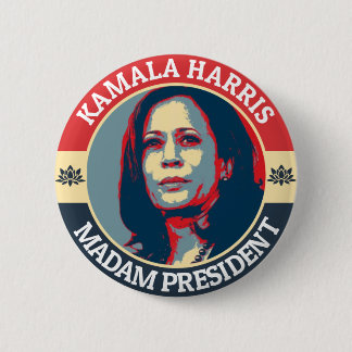 KAMALA HARRIS MADAM PRESIDENT BUTTON