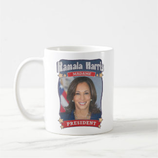 Kamala Harris Madame President Card Coffee Mug