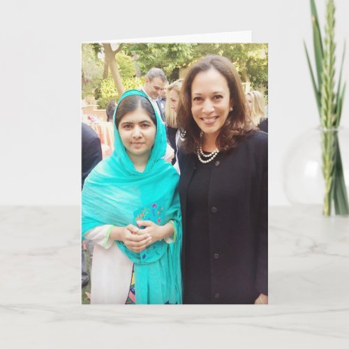 Kamala Harris  Malala Yousafzai Card