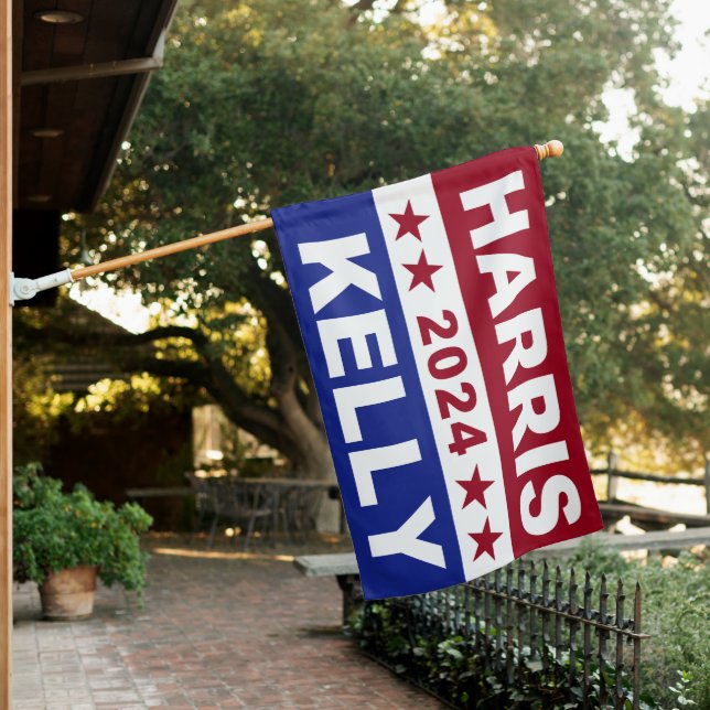 Kamala Harris Mark Kelly FLAG 2024  (In SItu)