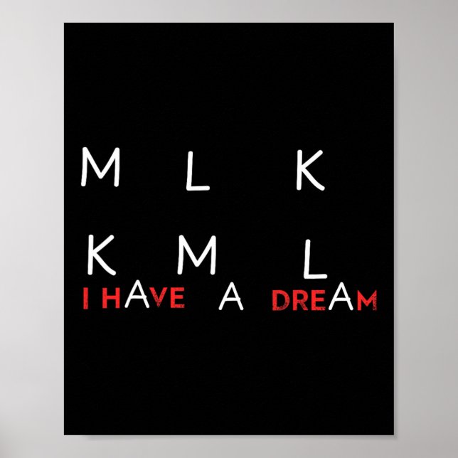 Kamala Harris Mlk Kml I Have A Dream Election Pres Poster (Front)