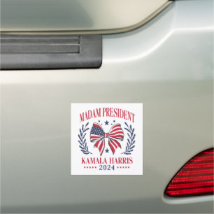 KAMALA HARRIS MRS PRESIDENT AMERICAN BOW CAR MAGNET