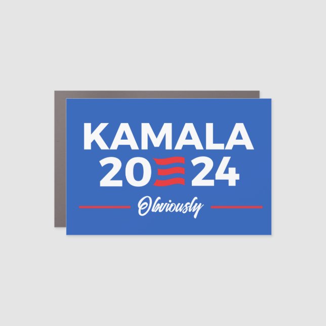Kamala Harris Obviously Car Magnet (Front)