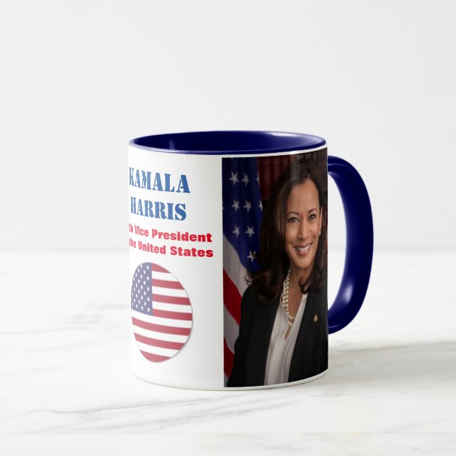 Kamala Harris Official Portrait Coffee Mug (Front Right)
