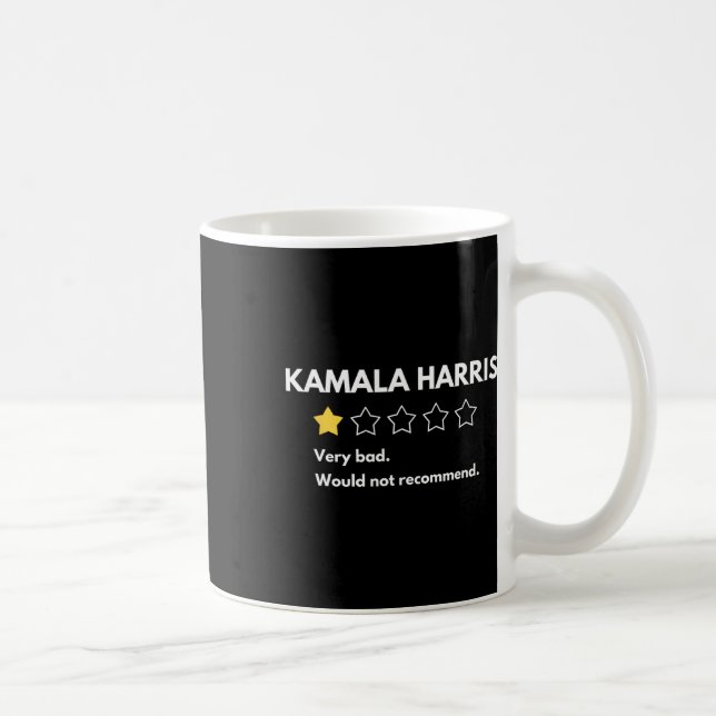 Kamala Harris One 1 Star Rating Very Bad Would Not Coffee Mug (Right)