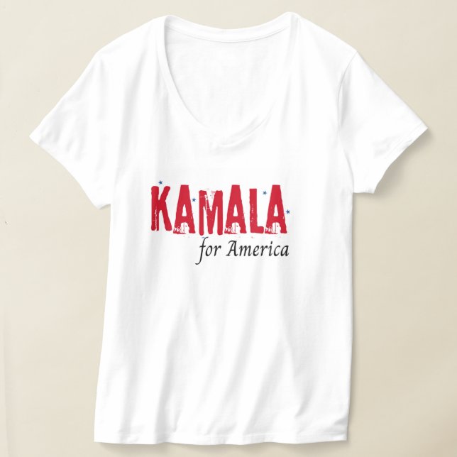 Kamala Harris Patriotic T-Shirt (Laydown)