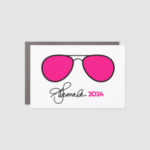 Kamala Harris Pink Aviators Car Magnet