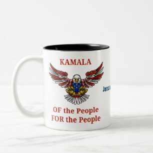 KAMALA Harris Political Democratic Personalize Two-Tone Coffee Mug