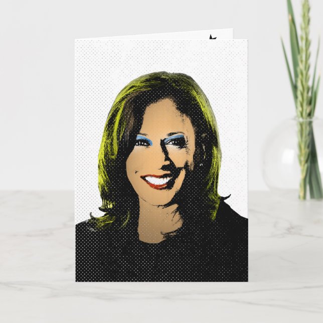 Kamala Harris Pop Art Card (Front)