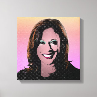 Kamala Harris Pop Art Painting Canvas Print