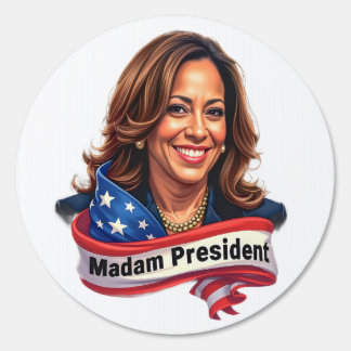 Kamala Harris Portrait Madam President Sign