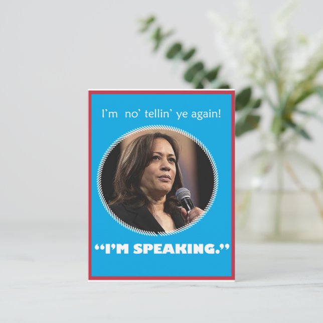 Kamala Harris postcard (Standing Front)