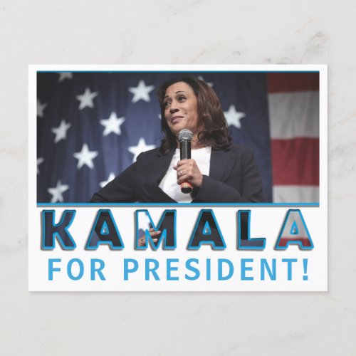 Kamala Harris postcard