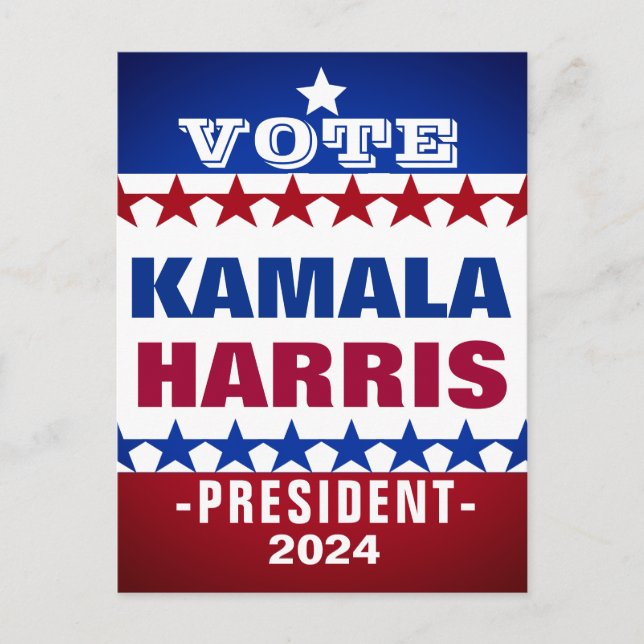 Kamala Harris Postcard (Front)