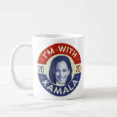 Kamala Harris President 2020 Democrat Photo Retro Coffee Mug (Left)