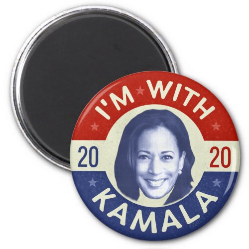 Kamala Harris President 2020 Democrat Photo Retro Magnet
