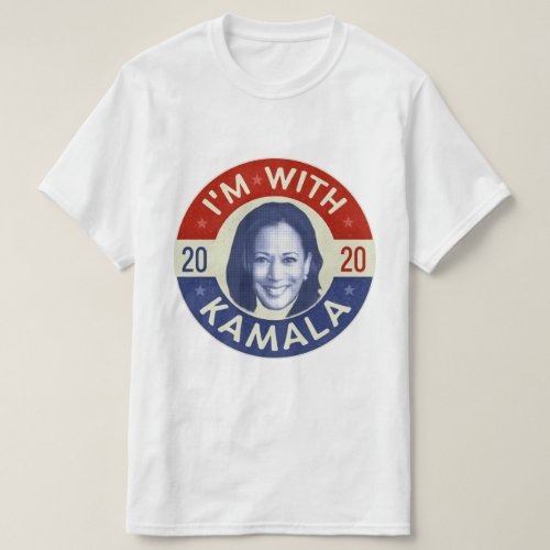 Kamala Harris President 2020 Democrat Photo Retro T_Shirt