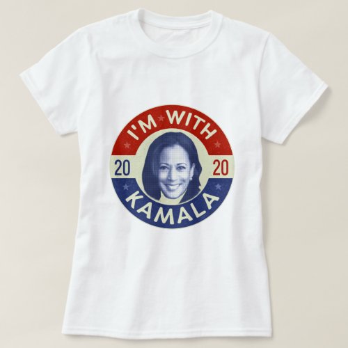 Kamala Harris President 2020 Democrat Photo Retro T_Shirt