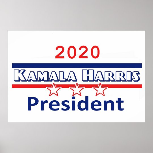 Kamala Harris President 2020 Poster | Zazzle.com