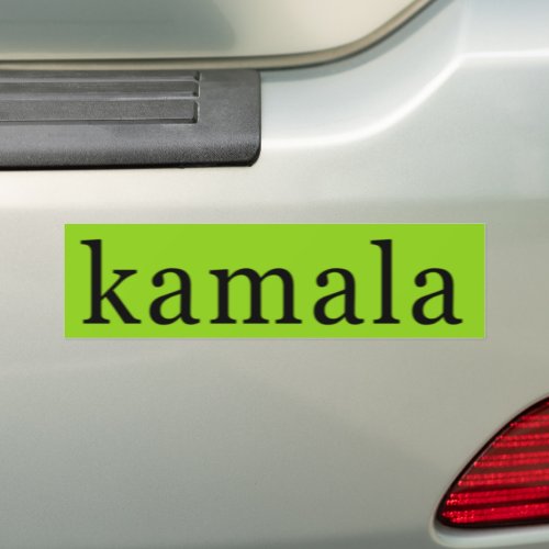 Kamala Harris President 2024 Brat Green Campaign Bumper Sticker