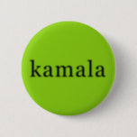 Kamala Harris President 2024 Brat Green Campaign Button<br><div class="desc">Lime green Kamala Harris for President 2024 campaign button in the brat style with her name in a pixelated low resolution font.</div>