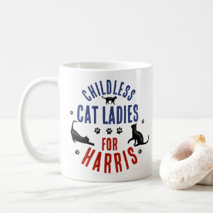Kamala Harris President 2024 Childless Cat Ladies Coffee Mug