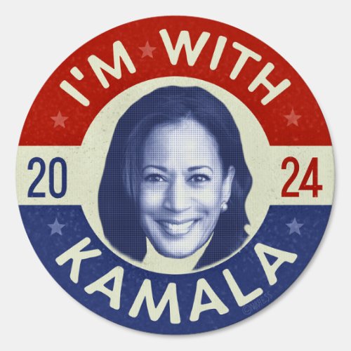 Kamala Harris President 2024 Democrat Photo Retro Sign